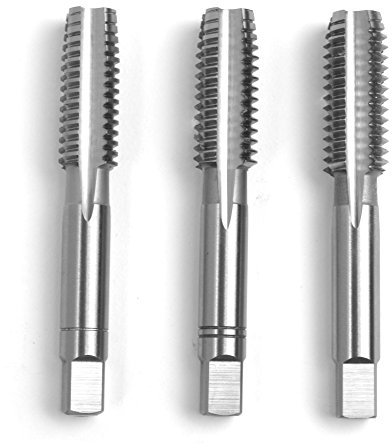 GSR Gewindebohrer|Vor-, Mittel- und Fertigschneider|BSW 1/2-12|3-tlg.|Gewindeschneider Satz|Handgewindebohrer Satz|DIN 2184-2|HSS-G