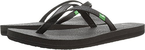 Sanuk Damen Yoga Spree 4 Flip Flop, Schwarz (schwarz), 39 EU