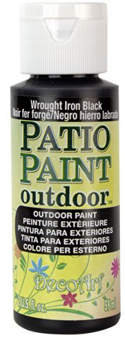 DecoArt - Acílico para Exteriores, Pintura acrílica, Hierro Forjado, Color Negro, 59 ml
