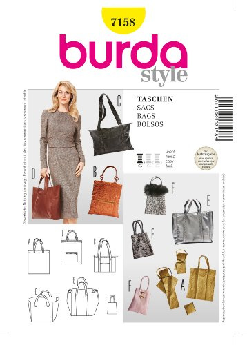 burda style Schnittmuster Damen Tasche, Shopper #7158