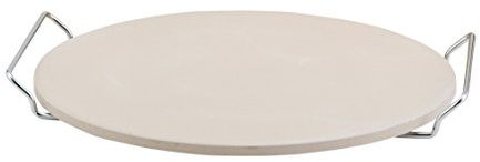 Fantes Pizza Baking Stone with Serving Rack, Natural Ceramic Stoneware, The Italian Market Original since 1906