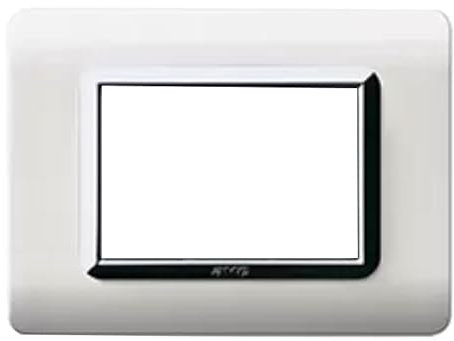 Placca Ave Tecnopolimero 44 3 Moduli Bianco 44Py03Blc