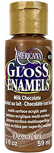 DecoArt Americana Gloss Enamel Paint, 2-Ounce, Milk Chocolate