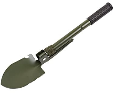 qingfeitai Jardinage extérieur | Pelle Pliable en Acier au Carbone avec Couvercle,Pelle à Neige Portable pour la Maison, Le Camping