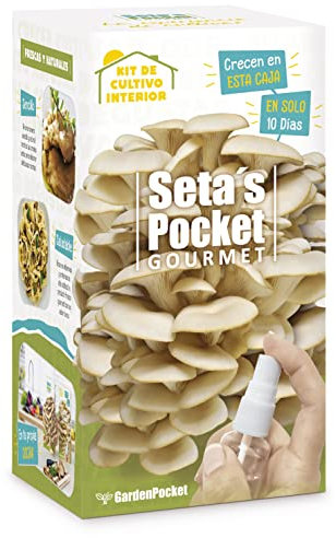 SETAS POCKET - CHAMPIGNONS AUTO-CULTIVANTS - Cultivez des champignons à la maison en seulement 10 jours.
