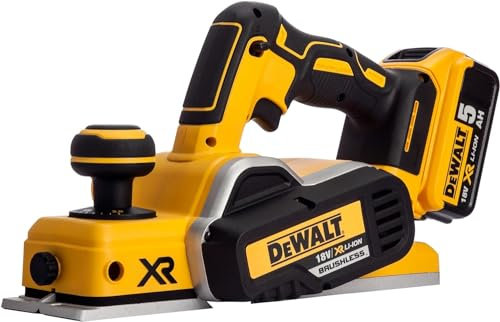 DEWALT DCP580P2-GB Planer Cordless Brushless 18V li-ion 82mm, 18 V, Yellow