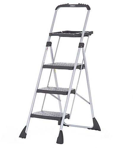 Cosco Max Steel Work Platform, Easy Fold One-Hand Lock, Convenient Project Trays, Stable & Secure, ANSI Rated 225 lbs, 10 Year Warranty