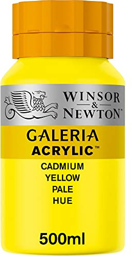 Winsor & Newton, Galeria Acrylic, Cadmium Yellow Pale Hue, 500ml