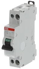 ABB SN201 MCB Leitungsschutzschalter Typ C, 2-polig 10A 230V, Abschaltvermögen 6 kA DIN-Schienen-Montage