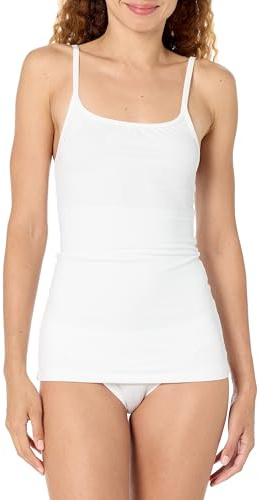 Maidenform womens Long Length Camisole Fl3266 shapewear tops, White, X-Large US