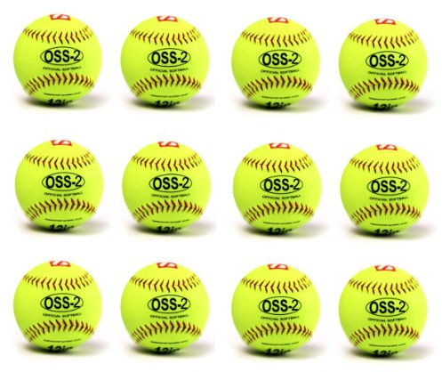 barnett OSS-2 palla da softball principanti t 12'', c giallo 12pz