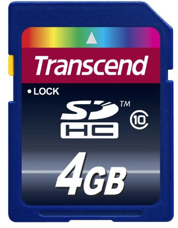 Transcend - TS4GSDHC10 - Carte Mémoire, 4Go