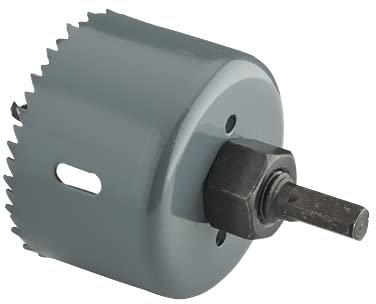 DEBFLEX - Scie Cloche Ø67 mm - Pour Perçage du Trou pour Boîte d'Encastrement Standard Dans une Cloison Sèche - Fraise en Acier - Grise