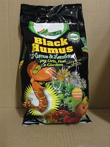 Alfe Black Humus de Lombric biologique pour potager, fleurs et jardin 5 litres