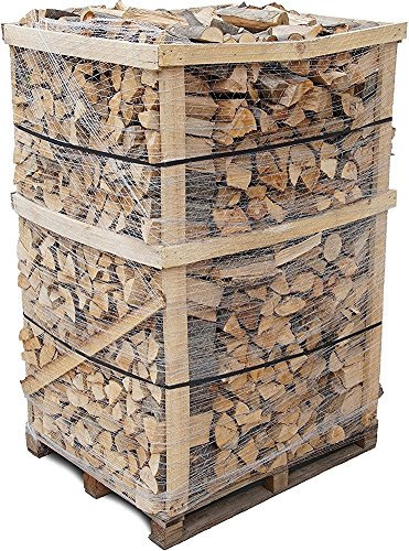 Palette mumba Brennholz Kaminholz reine Buche sauber auf der Pallette frei Bordsteinkante geliefert Scheitholz Ofenholz (25cm, Buche)