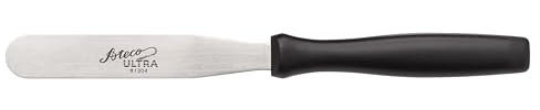 Ateco 1304 Ultra Straight Spatula with 4.5 by .75-Inch Stainless Steel Blade, Plastic Handle, Dishwasher Safe