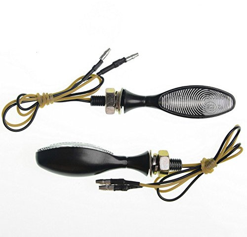 Motorrad Universal Paar Roller 2 X 6,5 cm Blinker LED Motorrad Zubehoere Schwarz