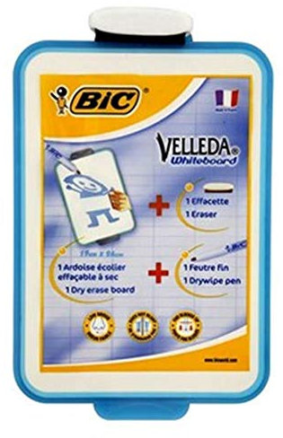 BIC 841360 Whiteboard-Tafel inklusiv Stift und Radierer, 26 x 19