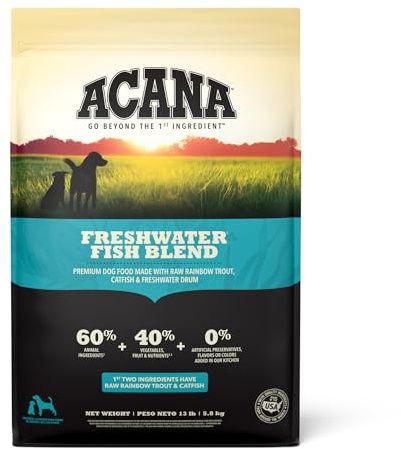 ACANA Grain Free Dry Dog Food Freshwater Fish Recipe 13lb Bag