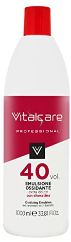 Vitalcare | Oxidizing Emulsion 40 Volumes, Extra Gentle Hair Oxidant with Keratin, Color Revive, Compatible with Coloring Creams, 1000 ml