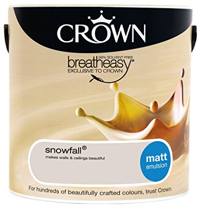 Crown Breatheasy Emulsion Paint - Matt - Snowfall - 2.5L