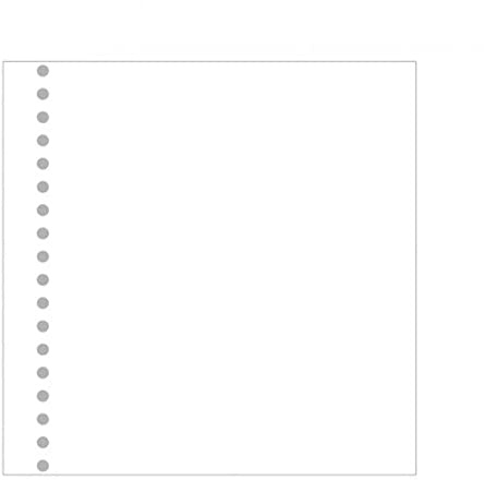 Semikolon 353076 Fotokarton 23-fach gelocht - für Foto-Mappe 23-Ring - 20 Blatt, Format: 30,5 x 29,5 cm - reinweiß