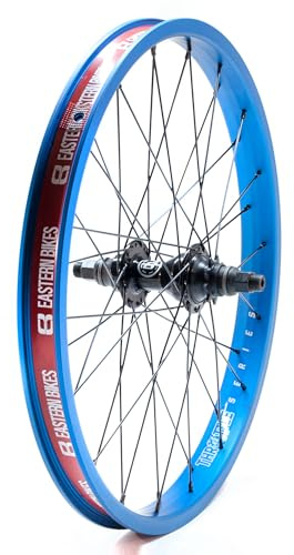 Eastern Bikes Throttle 20 Inch BMX Wheel – Double Wall Rim, Sealed Bearing Hub, Front or Rear, BMX Freestyle Wheel (Blue, Rear (14mm))