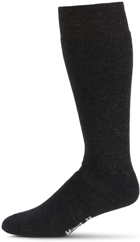 Merino Wool Ski and Snowboard Sock Black Large