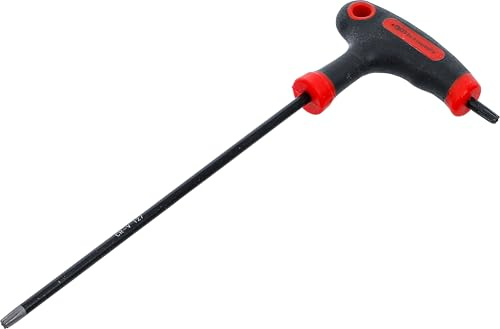 BGS Diy 7880-T27 | Skruvmejsel med T-handtag och sidoblad | T-profil (för Torx) med/utan borrning T27