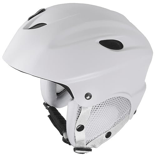 M-Wave Skihelm UNIVERSAL, Größe L, weiß, L (58-59,5 cm), matt