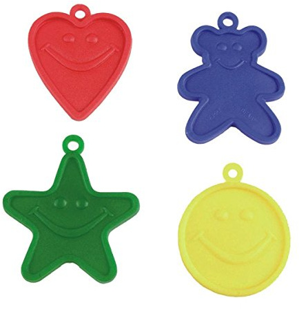 Creative Balloons™ Happy Weight™ – 8 g Primary Balloon Weights (Primary Asst: Red, Blue, Yellow, Green) – 100‑Count Bulk Pack for Helium Balloons, Bouquets & Party Décor