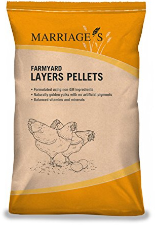 Marriage's Farmyard Layers Pellets – 20kg Bag | Non-GM Complete Feed for Laying Hens, Ducks & Geese | Promotes Strong Shells & Golden Yolks