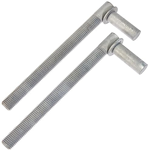 Kloben, ein Paar, zum Durchschrauben, feuerverzinkt, Dorn 16 mm / 190 mm / M16