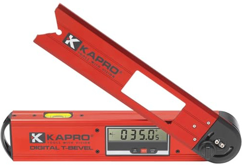 Kapro - 992 Digital T-Bevel - Features Adjustable Blade Lock, False Zero Calibration Mode, and Invertible 180° Display - Aluminum - 10”
