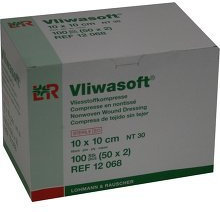 VLIWASOFT Vlieskompressen 10x10cm 6-lagig steril 100 Stück