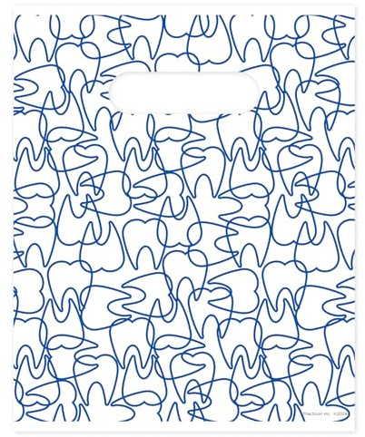 Molar Mix-Up Dental Giveaway Bags, 8 x 10, 100 Pack