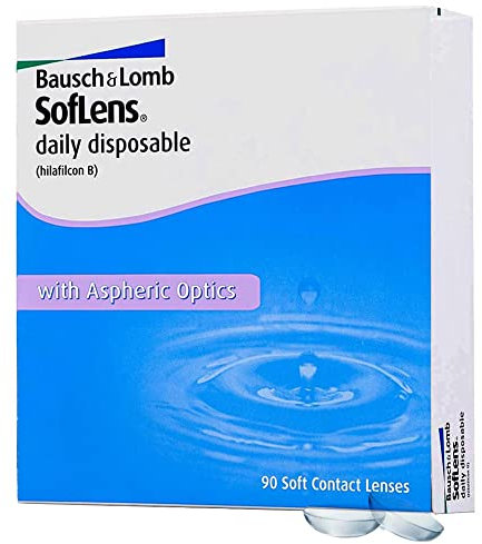 SofLens Daily Disposable Lenti a Contatto Giornaliere Correttive, 90 Lenti, BC 8.6 mm, DIA 14.2 mm, 3.5 Diopt