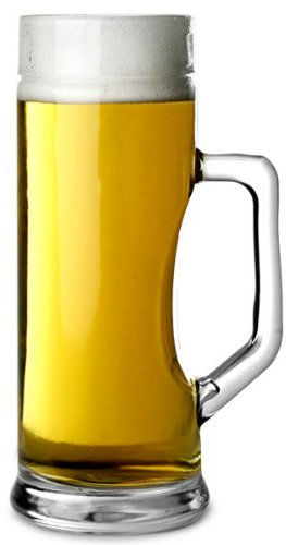 Stölzle Oberglas Bierkrug Premium mit Übermaß / 6er Set Bierkrüge 0,5 Liter/Stabiler Bier Krug/Biergläser 0,5 Liter aus Soda Lime Glas/Bierseidel 0,5l Spülmaschinengeeignet