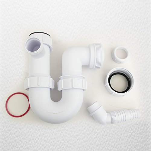 McAlpine WM14 Sink Trap with 135 Degree Swivel Nozzle, White