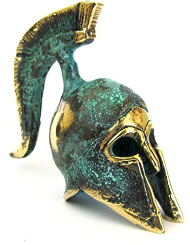Ancient Greek Bronze Museum Replica of Spartan Officer Helmet (387) by IconsGr