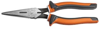 Klein Tools 2038EINS Long Nose Side Cutter Insulated Pliers with Slim Induction Hardened Cutting Knives for Long Life, 8-Inch