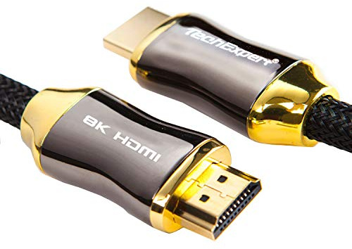 TechExpert Câble hdmi 2.1 8K 4K 120Hz Professionnel Ultra HD 2160p 10m 3D HDR 48GB/Sec eArc