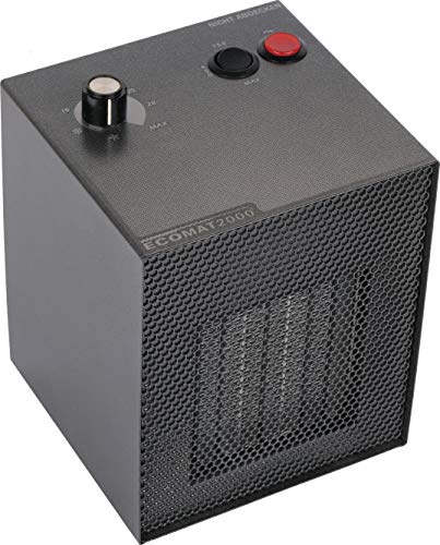 Ecomat 2000 Classic | mobiler Heizlüfter | Thermostat | Abschalt-Automatik | Anthrazit