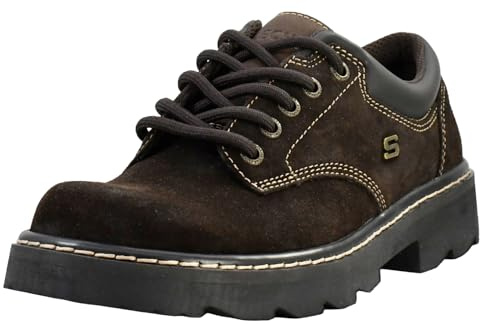 Skechers Women's Parties-Mate Oxford Shoes, Chocolate Suede Leather, 2 UK