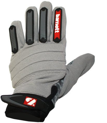 BARNETT FKG-02 American Football Handschuhe, Größe S, Grau