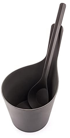 Rento Sauna Seau et louche Anthracite