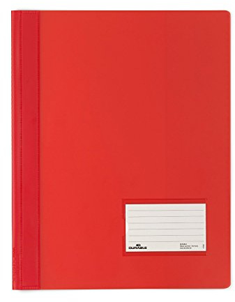 DURABLE Hunke & Jochheim snabbhäftad DURALUX®, genomskinlig folie, för A4-bredd, 280 x 33 1 Stück röd