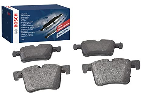 Bosch BP1408 - Brake Pads Car Front Axle - Bosch Quality - Reduced Noise and Dust - ECE-R90 Certified - Copper-Free - 1 Set of 4 Pads