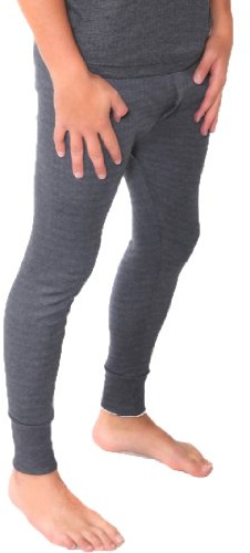 Twin Pack of Mens Thermal Long Johns/Pants/Bottoms Colour: Dark Grey/Charcoal Size: 3XL (XXXL)