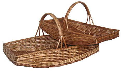 Willow Direct G001 - Set di cestini rettangolari in Vimini di salice, Colore: Marrone